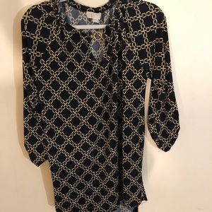 loose stand collard Short/long sleeve tunic top